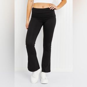 Kimberly C Break a Sweat Fold-Over Flare women Leggings